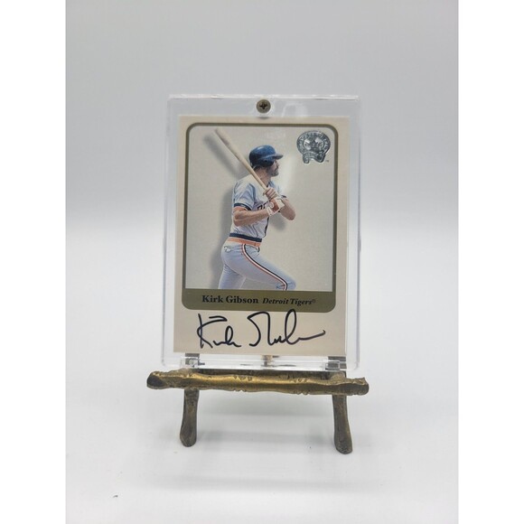 2001 Fleer Greats of the Game -Kirk Gibson- Autographs- Detroit Tigers - Picture 1 of 3